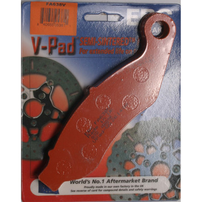 EBC BRAKE PADS FA638V SEMI-SINTERED V SERIES