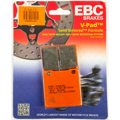 EBC BRAKE PADS FA63V SEMI-SINTERED V SERIES