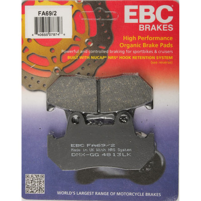 EBC BRAKE PADS FA69/2 ORGANIC