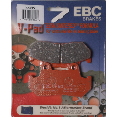EBC BRAKE PADS FA69V SEMI-SINTERED V SERIES