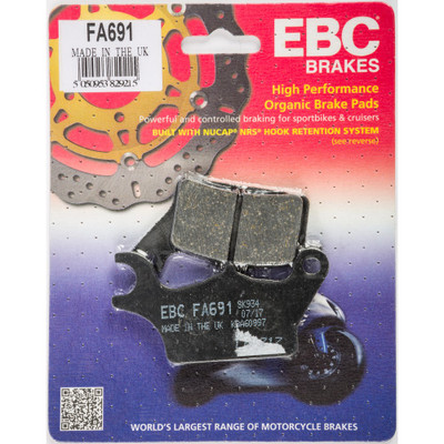 EBC BRAKE PADS FA691 ORGANIC