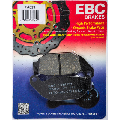 EBC BRAKE PADS FA629 ORGANIC