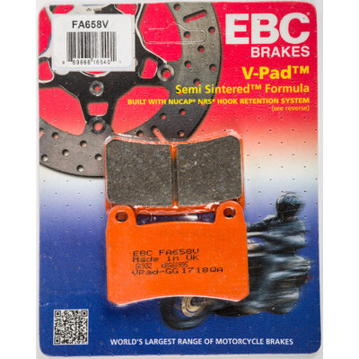 EBC BRAKE PADS FA658V SEMI-SINTERED V SERIES