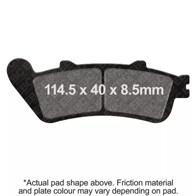 EBC BRAKE PADS FA725HH DOUBLE-H SINTERED
