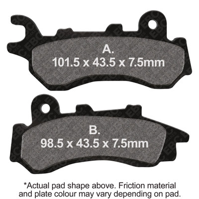 EBC BRAKE PADS SFA723 ORGANIC SCOOTER