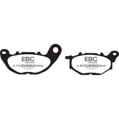 EBC BRAKE PADS SFA705HH DOUBLE-H SINTERED