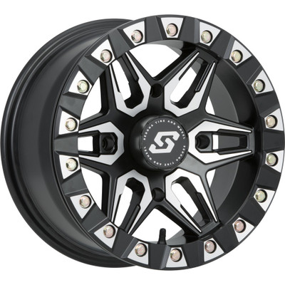 SEDONA SPLIT 6 BDLK WHEEL 14X7 4/110 5+2 (+10MM) BLK/MACHINED A72M-47011-52S