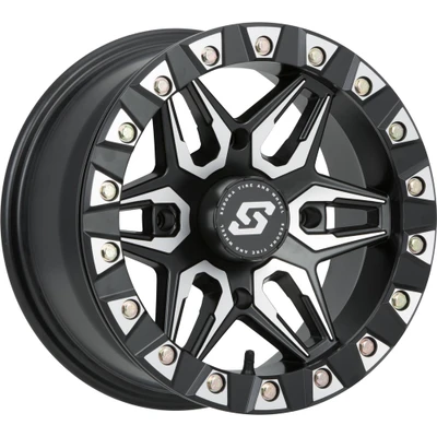 SEDONA SPLIT 6 BDLK WHEEL 14X7 4/156 6+1 (+30MM) BLK/MACHINED A72M-47056-61S