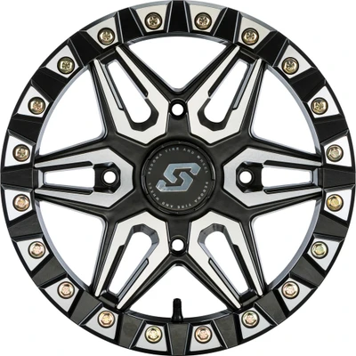SEDONA SPLIT 6 BDLK WHEEL 15X6 4/156 5+1 (+38MM) BLK/MACHINED A72M-56056+38S