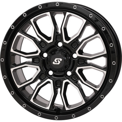 SEDONA FUSION WHEEL 15X7 5+2 5/4.5 GLOSS BLK/MACHINED 570-9109