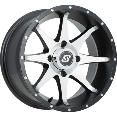 SEDONA STORM WHEEL 14X7 4/137 5+2 (+10MM) BLK/MACHINED A7647037-T-52S