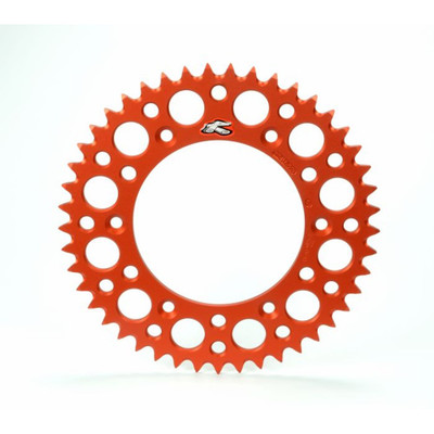 RENTHAL REAR ULTRALIGHT SPROCKET ORANGE GROOVED 53T