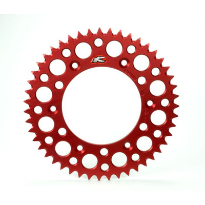 RENTHAL REAR ULTRALIGHT SPROCKET RED GROOVED 49T