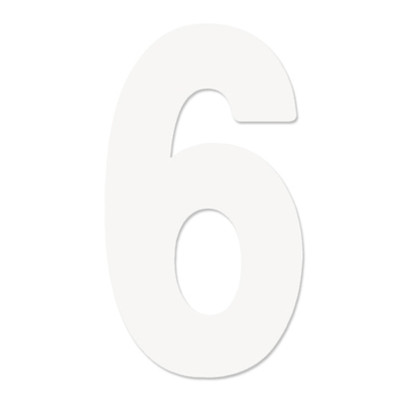 FACTORY EFFEX FX 2015 NUMBERS PRO 8" WHITE 6