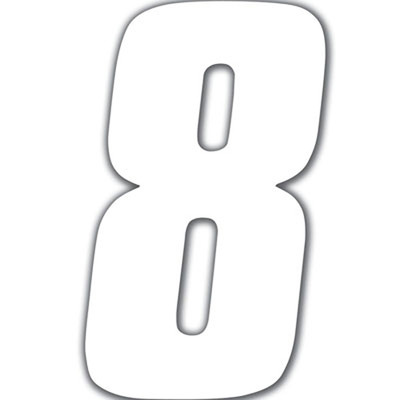 FACTORY EFFEX FX 2015 NUMBERS STANDARD 8" WHITE 8