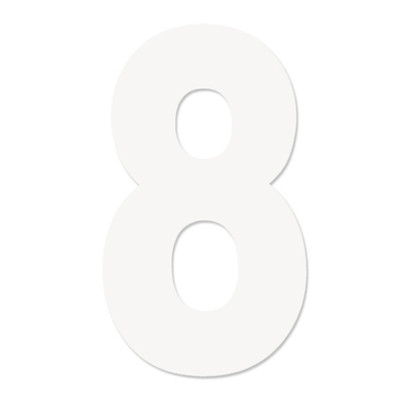 FACTORY EFFEX FX 2015 NUMBERS PRO 5" WHITE 8