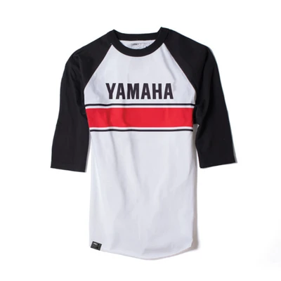 FACTORY EFFEX FX YAMAHA VINTAGE BASEBALL T-SHIRT / WHITE-BLACK (L)