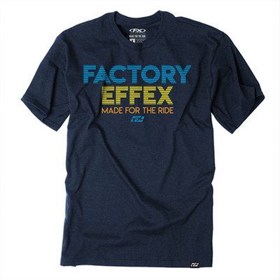 FACTORY EFFEX FX MENS CREW T-SHIRT NAVY FX LIT (M)