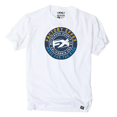 FACTORY EFFEX FX MENS CREW T-SHIRT WHITE FX SUPPLY (M)