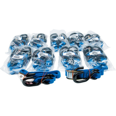 FIRE POWER 1" TIE-DOWN BLUE 10/PAIRS 21263BULK