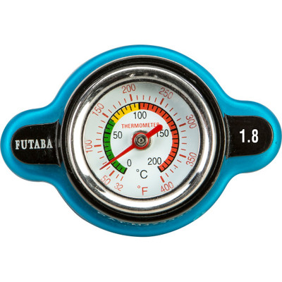 FIRE POWER RADIATOR CAP W/ TEMPERATURE GAUGE - JAPANESE MODELS 012314514
