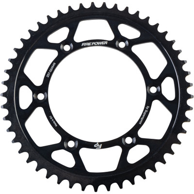 FIRE POWER REAR SPROCKET STEEL 49T BLK FPS-245-49-BLK