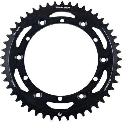FIRE POWER REAR SPROCKET STEEL 48T BLK FPS-853-48-BLK
