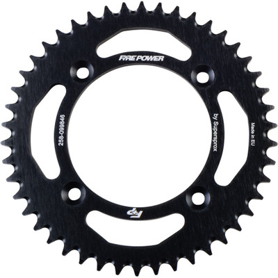FIRE POWER REAR SPROCKET ALUMINUM 46T BLK FPA-998-46-BLK