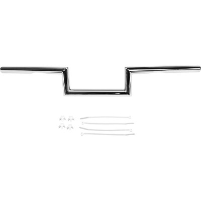 HARDDRIVE 1" Z-BAR DIMPLED 4" CHROME 21-225