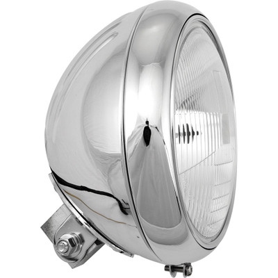 HARDDRIVE 7" HEADLIGHT GROOVED 60/55W CHROME L20-6084GD