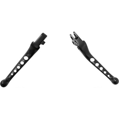 HARDDRIVE 5-HOLE LEVER SET BLACK BIG TWIN 96-06 XL 96-03 053920