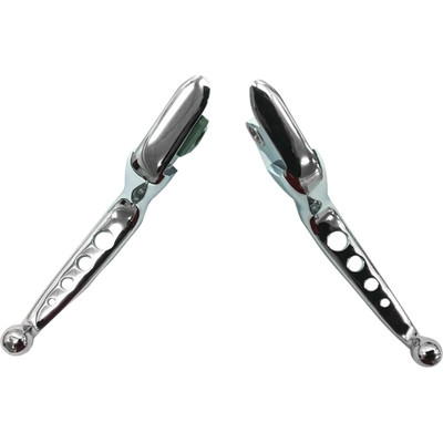 HARDDRIVE 4 HOLE LEVER SET CHROME SOFTAIL 15-24 CABLE 053576