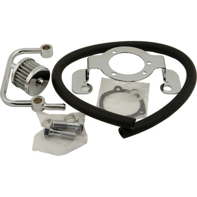 HARDDRIVE COMPLETE MNT KIT BREATHER TUBE CHROME XL 91-06 120009