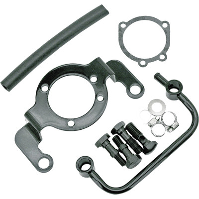 HARDDRIVE COMPLETE MNT KIT BREATHER TUBE BLACK BIGTWIN 93-17 NON-TBW 120238