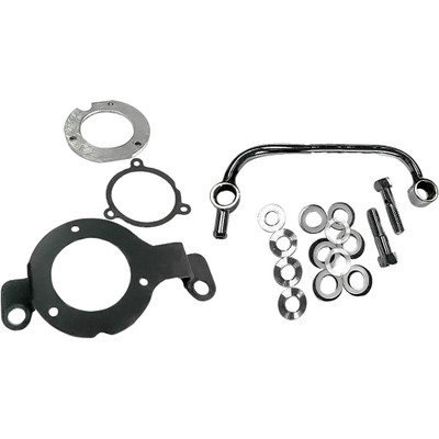 HARDDRIVE COMPLETE MNT KIT BREATHER TUBE BLACK M8 (EX 23 CVO) 120425