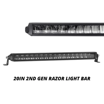 XK GLOW 20" RAZOR LIGHT BAR AUX HIGH BEAM WITHOUT HARNESS XK064020-D