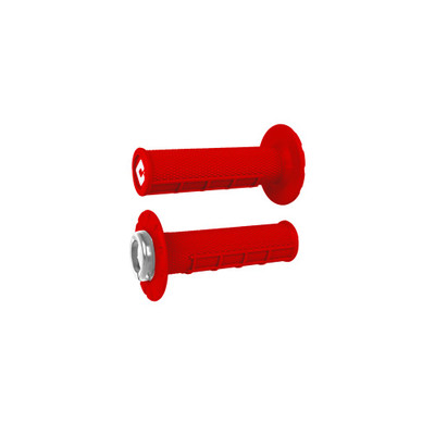 ODI ATV HALF WAFFLE V2.1 GRIP BRIGHT RED/SILVER J33HWR-S
