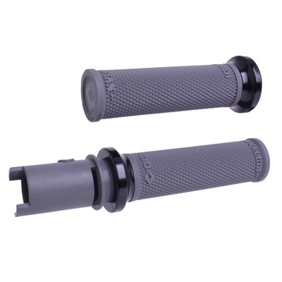 ODI LOCK-ON RUFFIAN GRIPS GRAPHITE/BLACK CVO `23-24 V30HTCH-B