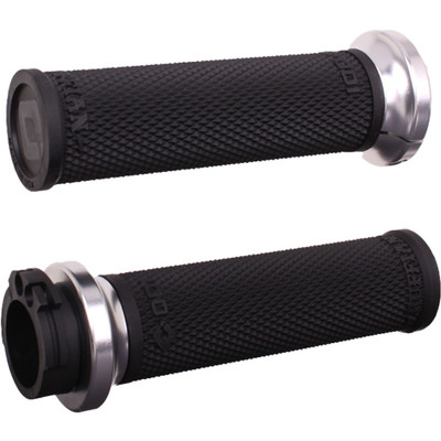 ODI RUFIAN GRIPS CABLE 1" BLACK/SILVER V30HCWB-S