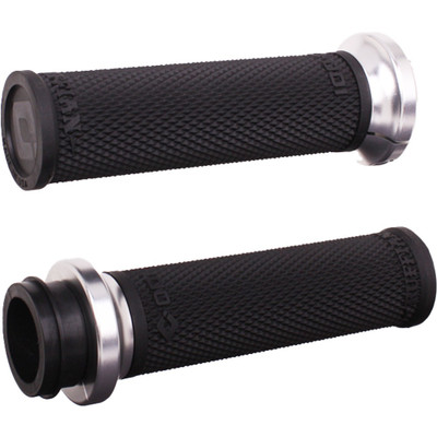 ODI RUFIAN GRIPS TBW 1" BLACK/SILVER V30HTWB-S