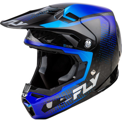 FLY RACING Formula S Carbon Protocol Helmet - Black Carbon/Blue