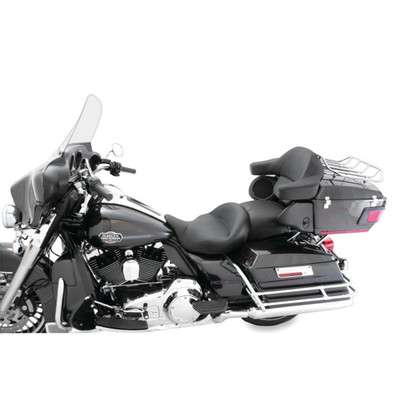 MUSTANG 08-21 Harley Electra Glide, Rd Glide, Rd King, Str Glide Super Touring 1PC Seat - Black