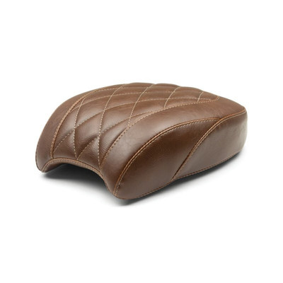 MUSTANG 18-21 Harley Street Bob Wide Tripper Passenger Seat Diamond Stitch - Brown