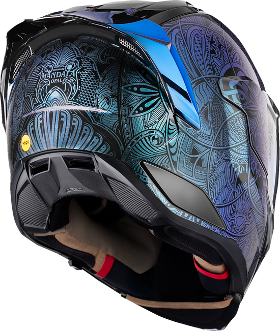 ICON Ultraflite Opal Mandala MIPS Helmet - Blue - DMG Motorsports