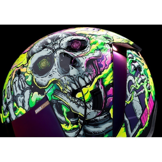 Icon Airform Hippy Dippy Motorcycle Street Helmet Purple | eBay