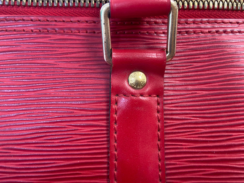 Louis Vuitton Red Epi Leather Keepall 45 Louis Vuitton