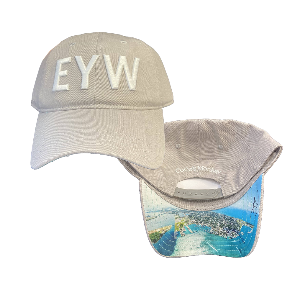 CoCo's Monkey EYW Airport Code Hat - Grey