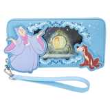 Loungefly Disney Sleeping Beauty Stained Glass Castle Zip Around Wallet