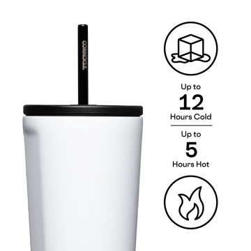 Corkcicle Gloss White 24 Oz. Cold Cup 