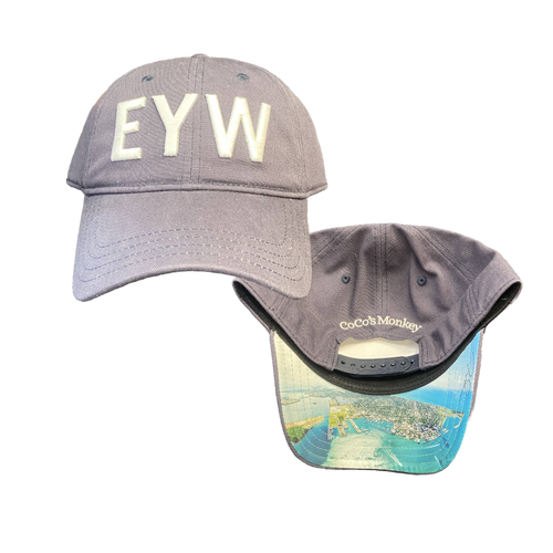 CoCo's Monkey EYW Airport Code Hat - Navy CoCo's Monkey EYW Airport Code Hat - Navy